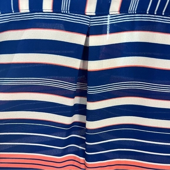 Hippie Rose V-neck striped blouse top size medium - Picture 5 of 7